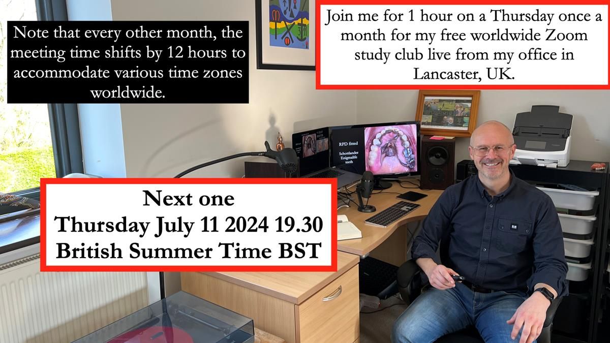 Join Me for a Full Presentation of Brian's Combat Denture Case Date: Thursday, July 11, 2024 Time: 19:30 BST (British Summer Time) Register in advance for this meeting: Zoom Registration Link